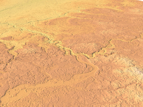 Peta Topografi Lituania untuk Pencetakan 3D Ukiran CNC Model Cetak 3D