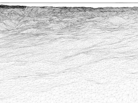 Montenegro Topographic Map for 3D Printing CNC Carving 3D Print Model