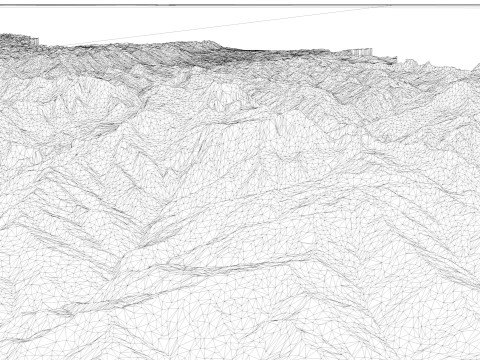 Peta Topografi Nepal untuk Pencetakan 3D Ukiran CNC Model Cetak 3D