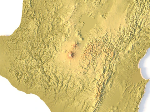 Topographic map New Zealand STL model 3D Print Model