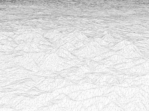 Mappa topografica della Polonia per la stampa 3D di intaglio CNC Modello di stampa 3D