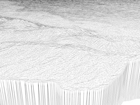 Turkmenistan Topographic Map for 3D Printing CNC Carving 3D Print Model