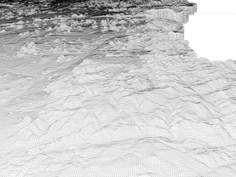 Mappa del terreno dello Zimbabwe per la stampa 3D di intaglio CNC Modello di stampa 3D