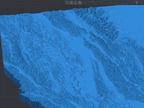 Komplette topografische Karte der USA 50 Staaten f&uuml;r 3D-Druck, CNC-Schnitzerei 3D Druckmodell