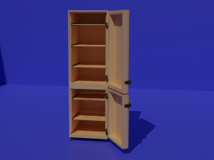 Low Poly wardrobe Modèle 3D