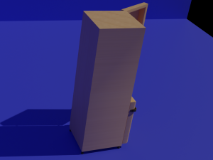 Low Poly wardrobe Modèle 3D