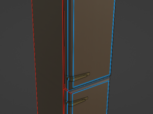 Low Poly wardrobe Modèle 3D