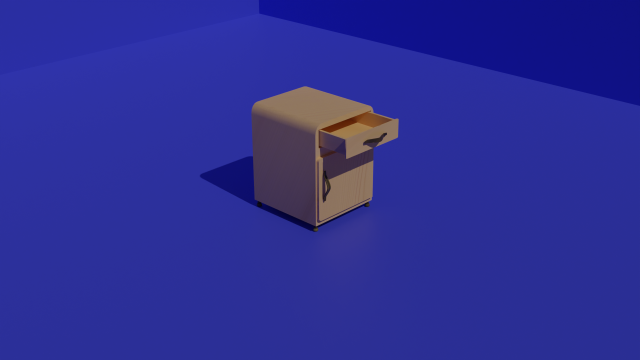 Low Poly bedside table Modelo 3D .c4d .max .obj .3ds .fbx .stl .blend 