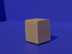Low Poly bedside table Modelo 3D