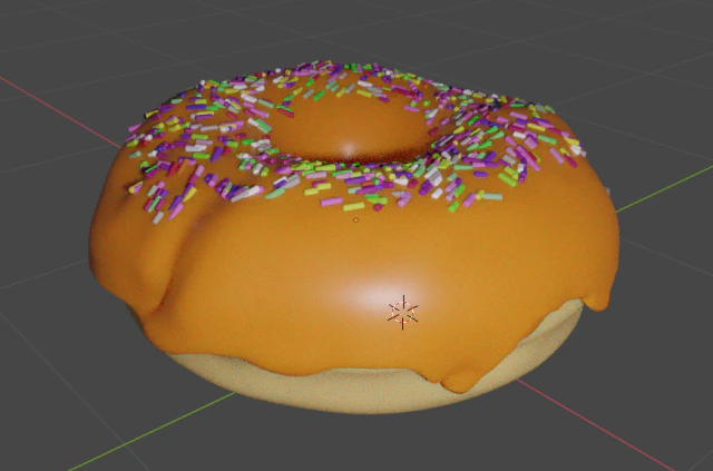 Rosquinha Modelo 3D .c4d .max .obj .3ds .fbx .stl .blend 