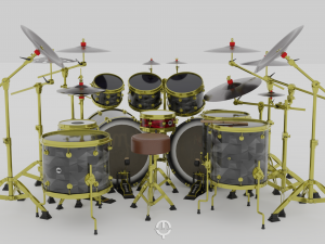 Drum kit Double bass DW DRUM Model 3D