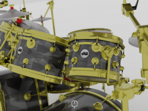 Drum kit Double bass DW DRUM Model 3D