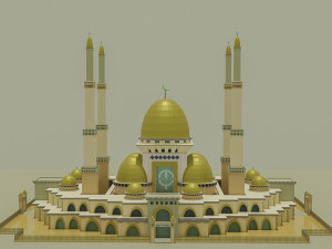 Mosque gold 3D Model