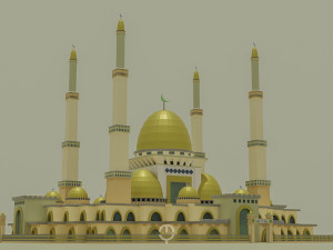 Mosque gold 3D Model