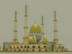 Mosque gold 3D Model