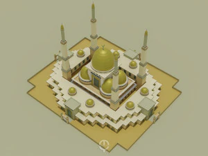 Mosque gold 3D Model
