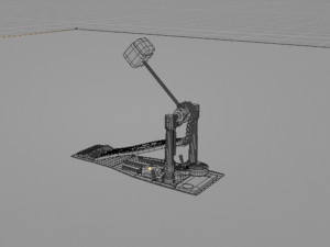 Pedals Drum DW Model 3D