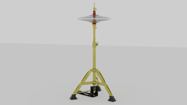 Symbal Hi Hat 3D Модель .c4d .max .obj .3ds .fbx .stl .blend 