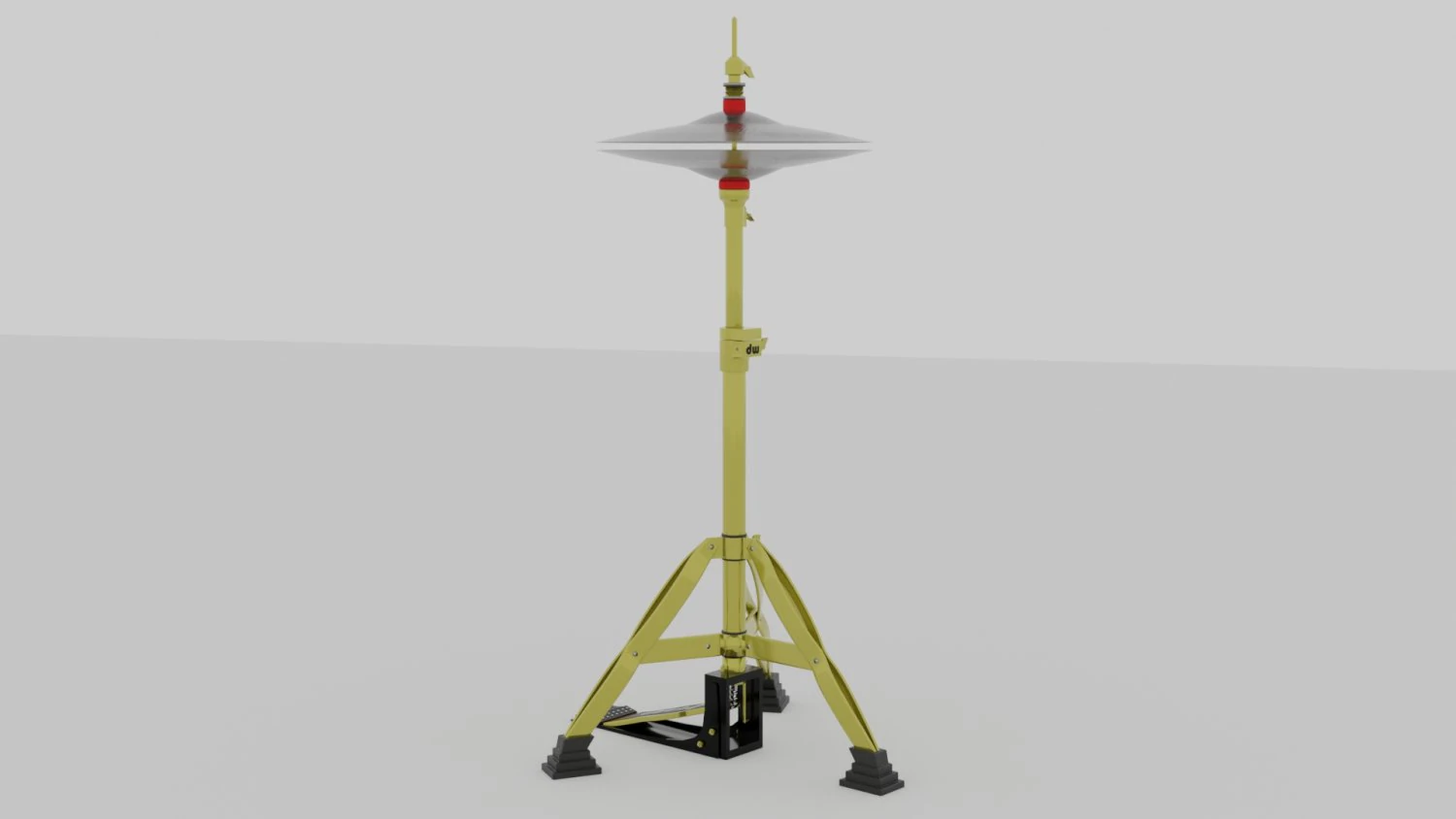 Symbal Hi Hat 3D Model .c4d .max .obj .3ds .fbx .stl .blend 