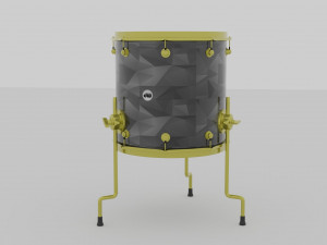 Drum tom floor Modelo 3D