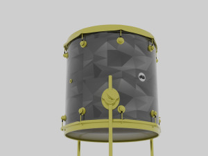 Drum tom floor Modelo 3D