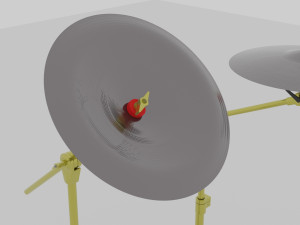 Symbal crash and china 3D 모델