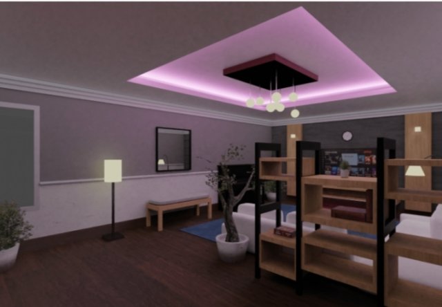 Living Room Model 3D Модель .c4d .max .obj .3ds .fbx .stl .blend 