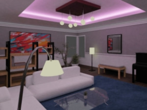 Living Room Model 3D Модель