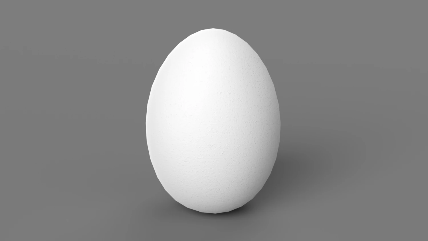 White Chicken Egg 3D Model .c4d .max .obj .3ds .fbx .stl .blend 