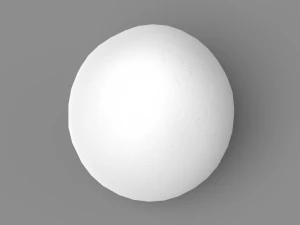 White Chicken Egg 3D Model