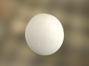 White Chicken Egg 3D Model