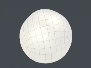 White Chicken Egg 3D Model