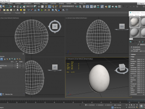 White Chicken Egg Model 3D