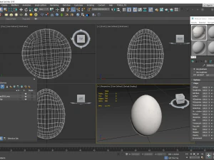 White Chicken Egg 3D Model