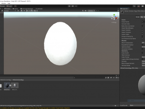 White Chicken Egg Model 3D