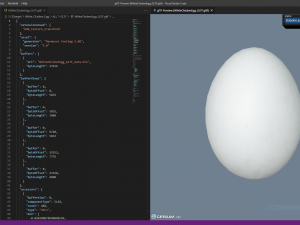 White Chicken Egg Model 3D