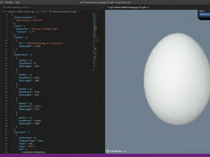 White Chicken Egg 3D Model