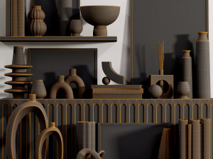 Set decorative 002 3D 모델