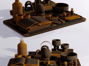 Set decorative 001 3D Model