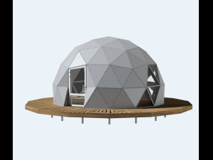 Geodesic home 6M Modèle 3D
