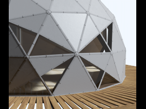 Geodesic home 6M Modèle 3D