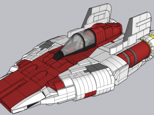 Lego A-Wing UCS Model 3D