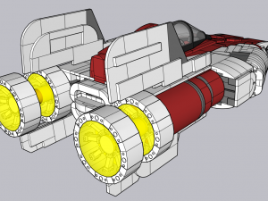 Lego A-Wing UCS Model 3D