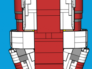 Lego A-Wing UCS Model 3D
