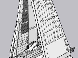 Lego Imperial Shuttle 3D Model