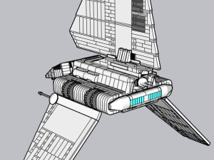 Lego Imperial Shuttle 3D Model