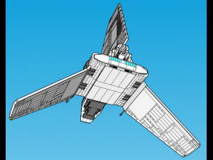 Lego Imperial Shuttle 3D Model