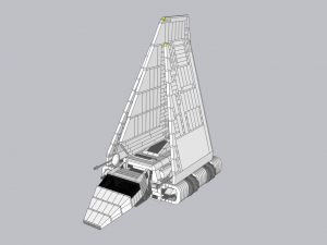 Lego Imperial Shuttle Model 3D
