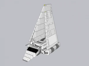 Imperialny wahadłowiec Lego Model 3D