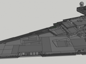 Lego Imperial Star Destroyer Model 3D